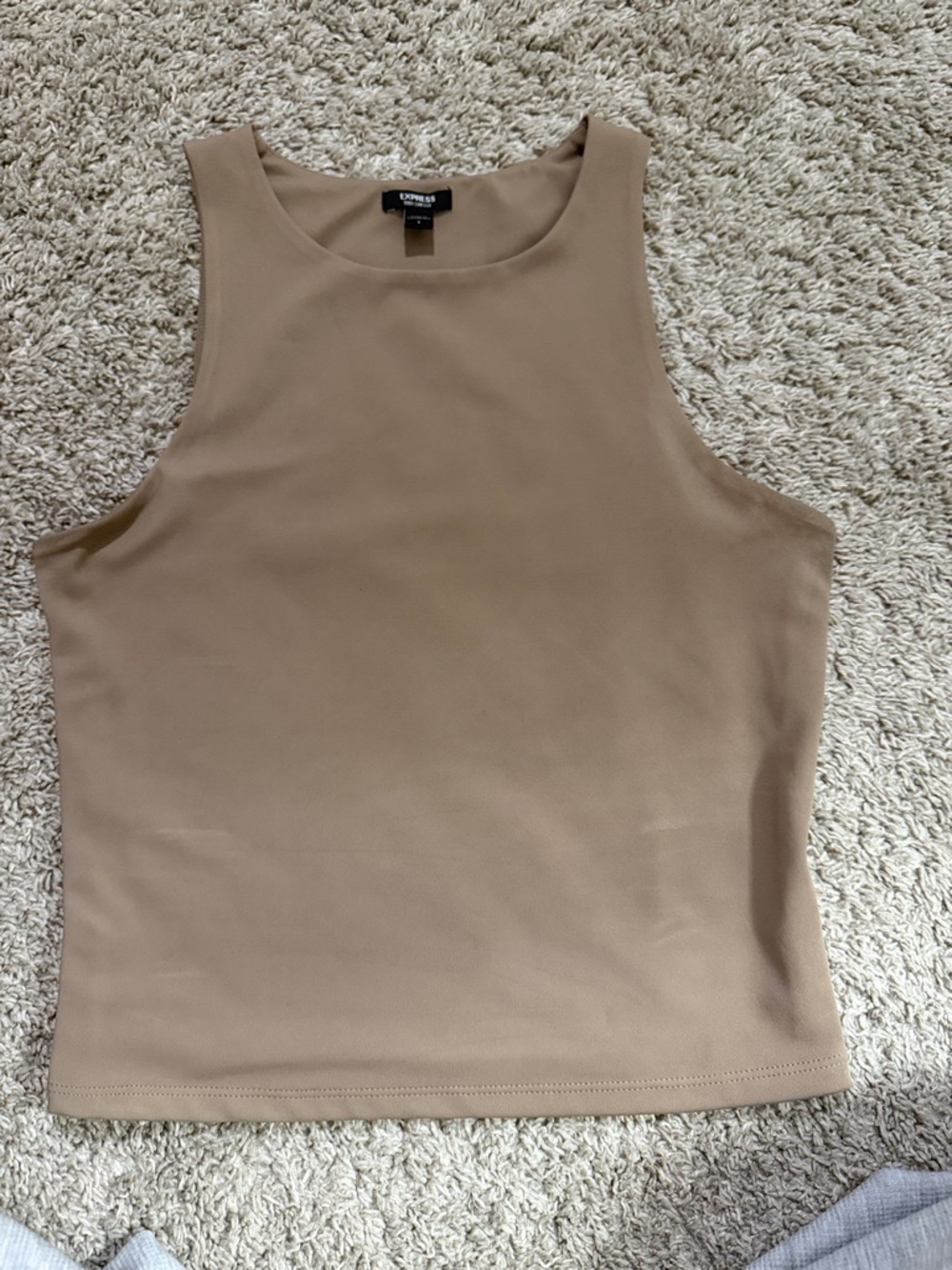 Express Women’s Beige countour Tank Top